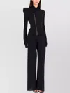 Rick Owens Tailored Peplum Jacket Padded Shoulders In Black