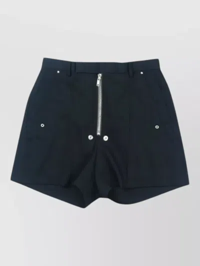 Rick Owens Tailored Shorts Belt Loops Side Pockets In Blue