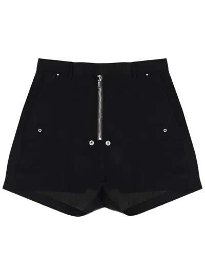 Rick Owens Tailored Shorts Featuring Belt Loops Back Pockets In Black