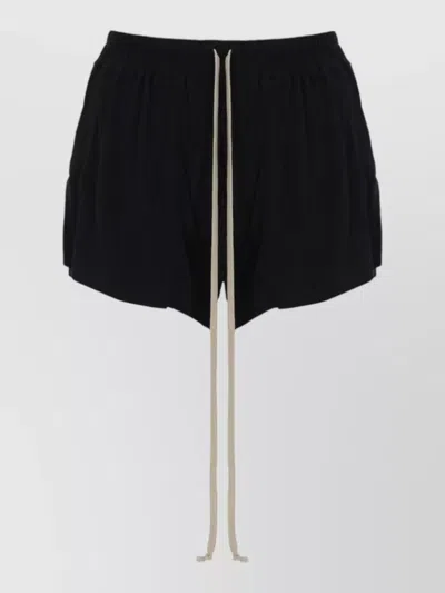 Rick Owens Tailored Shorts Featuring Practical Side Pockets In Black