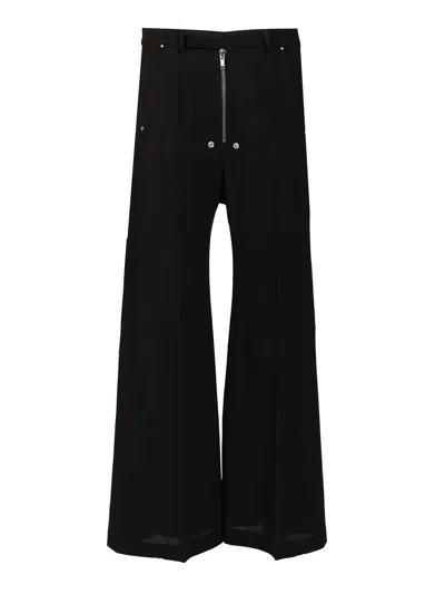 Rick Owens Tailored Wide Belas Trousers Black