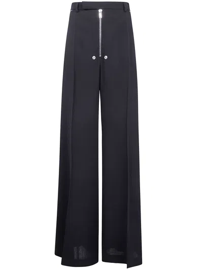 Rick Owens "tailored Wide Belas" Trousers In Blue