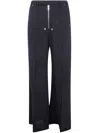 Rick Owens Belas Zip-front Wide-leg Trousers In Blue