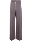 Rick Owens Belas Pleated Zip-front Wide-leg Trousers In Gray