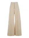 Rick Owens Trousers Wide-leg Button Detail In White