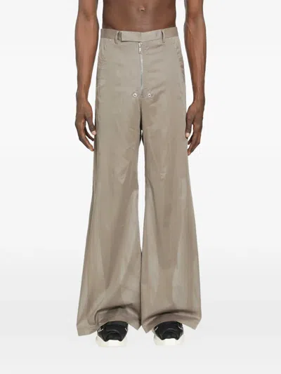 Rick Owens Tailored Wide Trousers In Gray