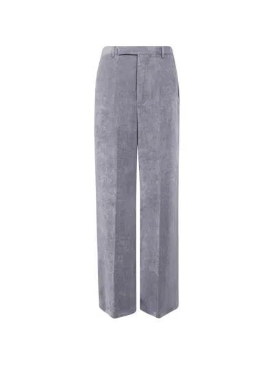 Rick Owens Casual Pants With Belt Loops In Gray