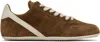 Rick Owens Tan Concordians Minimal Sneakers In Brown