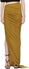 Rick Owens Tan Porterville Edfu Maxi Skirt In 62 Honey