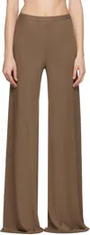 Rick Owens Tan Porterville Farrah Bias Lounge Pants In 164 Tan