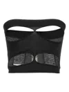 Rick Owens Bandeau Top Featuring Cut-out Design In Black