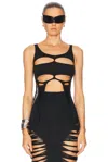 Rick Owens Tanja Cropped Tank Top