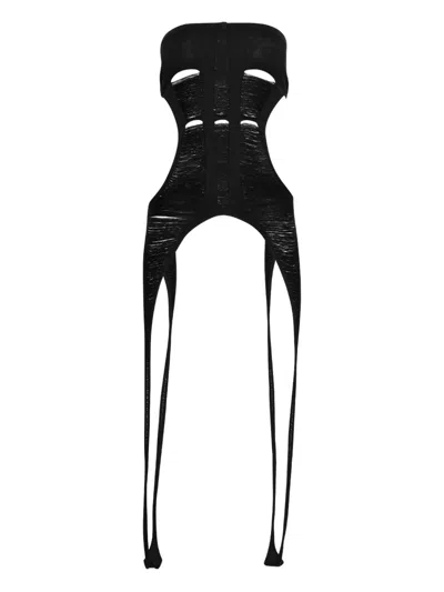 Rick Owens Tanja Long Top In Black