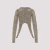Rick Owens Metallic Finish Avant-garde Top With Dramatic Silhouette In Gold
