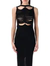 Rick Owens Sheer Layered Maxi Dress With Avant-garde Detailing