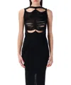 Rick Owens Sheer Layered Maxi Dress With Avant-garde Detailing In Black