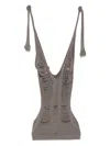 Rick Owens Tanja Top In Grey