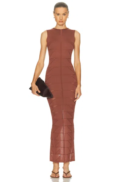 Rick Owens Tank Dress In Brown