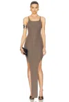 Rick Owens Tank Dress In Dust