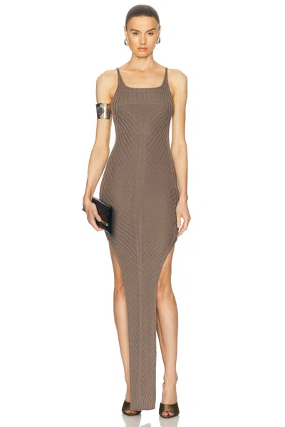 Rick Owens Tank Dress In Dust