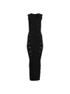 Rick Owens Tank Dress Motivo Black In Black