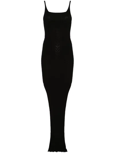 Rick Owens Tank Maxi Dress In Black