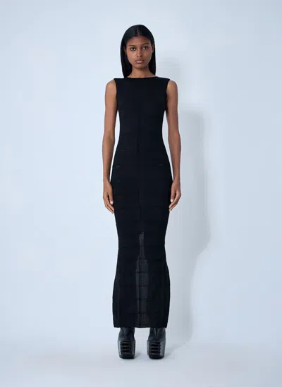Rick Owens Tank Maxi Dress In Black