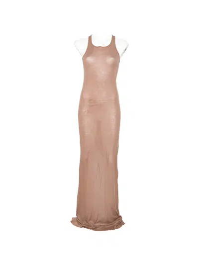 Rick Owens Tank Maxi Dress In Neutral