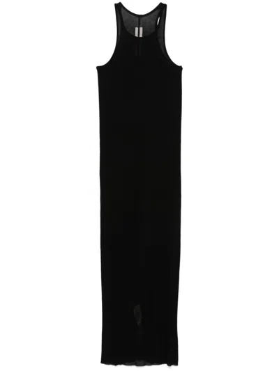 Rick Owens Tank Midi Dress In Black