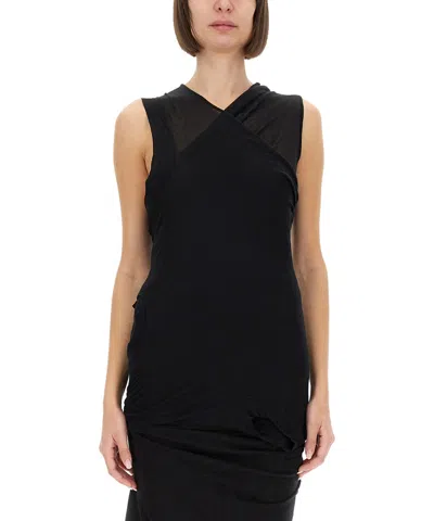 Rick Owens Tank Top In Black