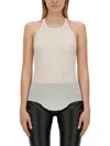 Rick Owens Tank Top In Neutral