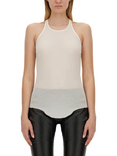 Rick Owens Porterville Basic Tank Top In Neutral