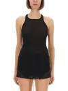 Rick Owens Slim Fit Ribbed Racerback Tank Top