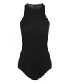 Rick Owens Black Basic Rib Cotton Tank Top In Black