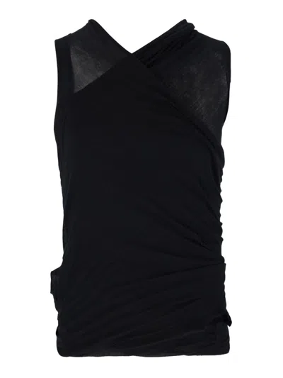 RICK OWENS TOP - NEGRO