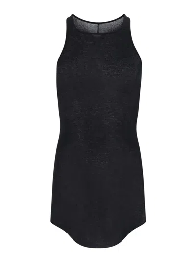 Rick Owens Tank Top Classico In Black