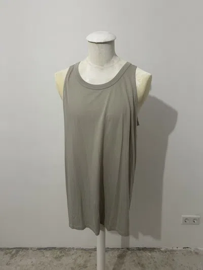 Pre-owned Rick Owens Tank Top From The Babel Spring/summer 2019 In Sand
