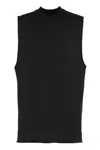 Rick Owens Tank Top In Cotton In Black