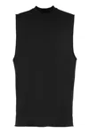 Rick Owens Tank Top In Cotton In Black