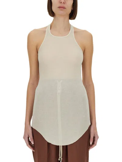 Rick Owens Tank Top In White