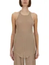 Rick Owens Tank Top In Neutrals