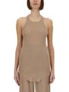Rick Owens Tank Top In Nude
