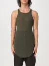 Rick Owens Man Tank Top Military Green Size S Cotton In Grün
