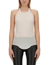 Rick Owens Tank Top In White