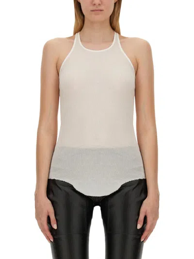 Rick Owens Tank Top In White
