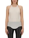 Rick Owens Off-white Basic Rib Tank Top In White
