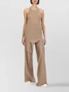 Rick Owens Tank Top With Curved Hem And Halterneck