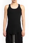 Rick Owens Round-neck Vest In Black