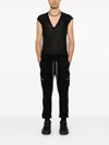 Rick Owens Mastodon Cargo Trousers In Black