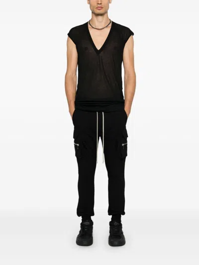 Rick Owens Mastodon Cargo Trousers In Black